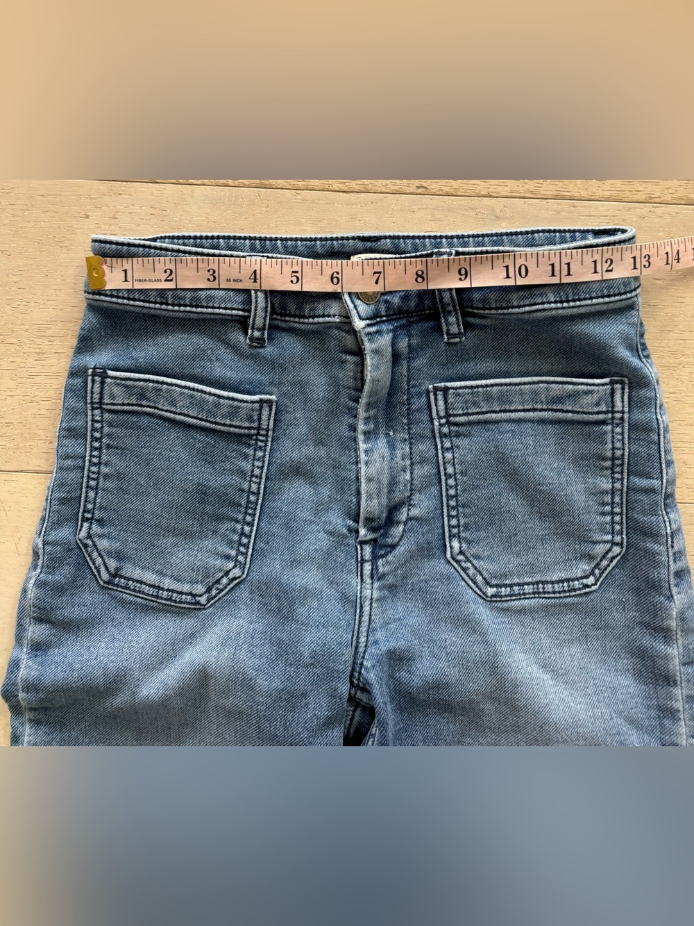 FAHERTY WOMEN'S TERRY PATCH POCKET JEANS 27 - Picture 6 of 8